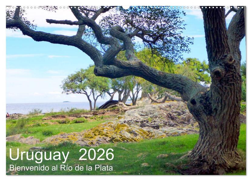 Uruguay - Bienvenido al Río de la Plata (Wandkalender 2026 DIN A2 quer) CALVENDO Monatskalender