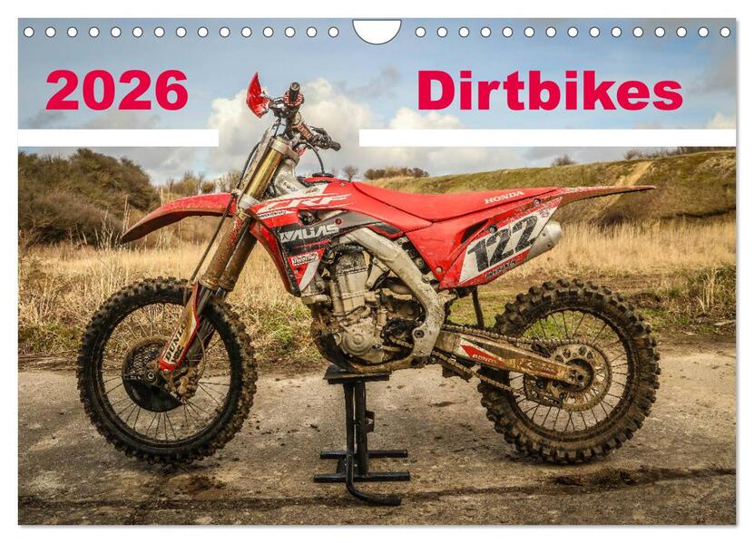Dirtbikes 2026 (Wandkalender 2026 DIN A4 quer) CALVENDO Monatskalender
