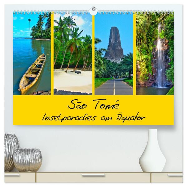 São Tomé - Inselparadies am Äquator (hochwertiger Premium Wandkalender 2026 DIN A2 quer) Kunstdruck in Hochglanz