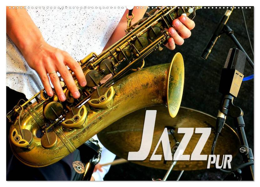 Jazz pur (Wandkalender 2026 DIN A2 quer) CALVENDO Monatskalender