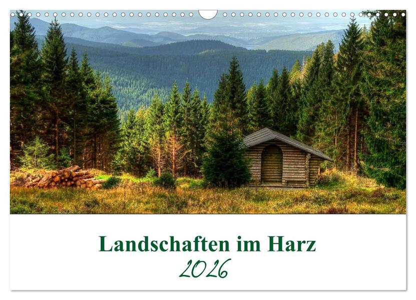 Landschaften im Harz (Wandkalender 2026 DIN A3 quer) CALVENDO Monatskalender