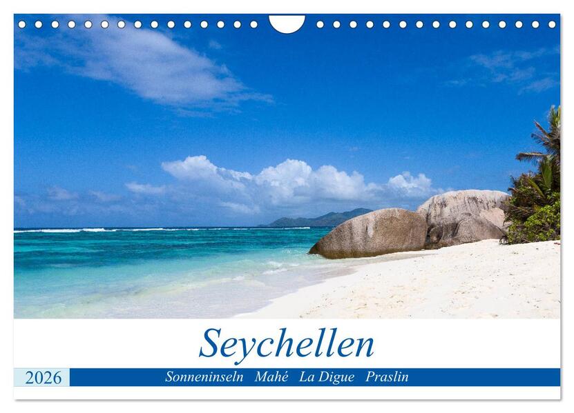 Seychellen. Sonneninseln - Mahé La Digue Praslin (Wandkalender 2026 DIN A4 quer) CALVENDO Monatskalender
