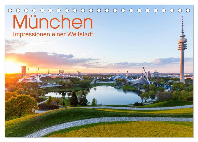 MÜNCHEN Impressionen einer Weltstadt (Tischkalender 2026 DIN A5 quer) CALVENDO Monatskalender