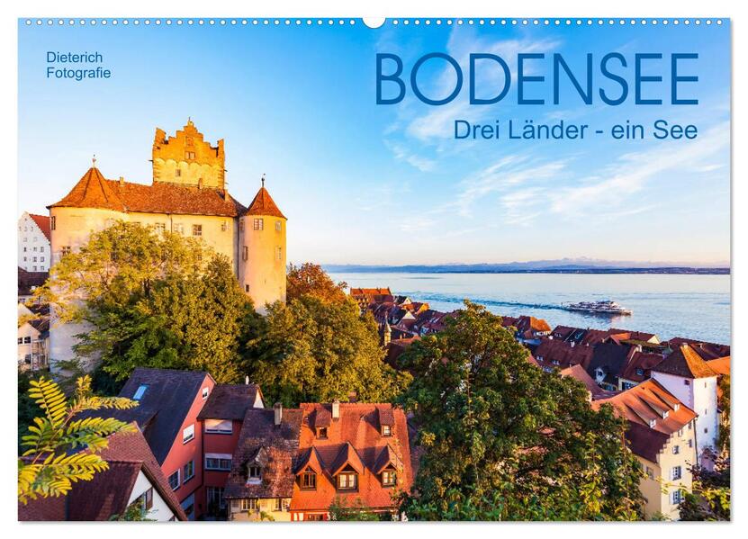 BODENSEE Drei Länder - ein See (Wandkalender 2026 DIN A2 quer) CALVENDO Monatskalender