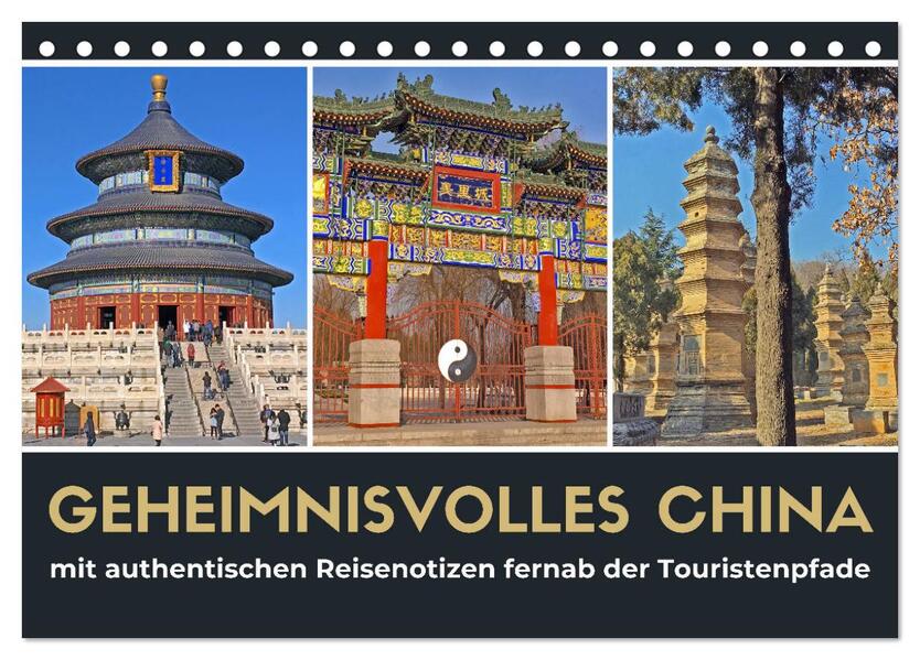 Geheimnisvolles China 2026 (Tischkalender 2026 DIN A5 quer) CALVENDO Monatskalender