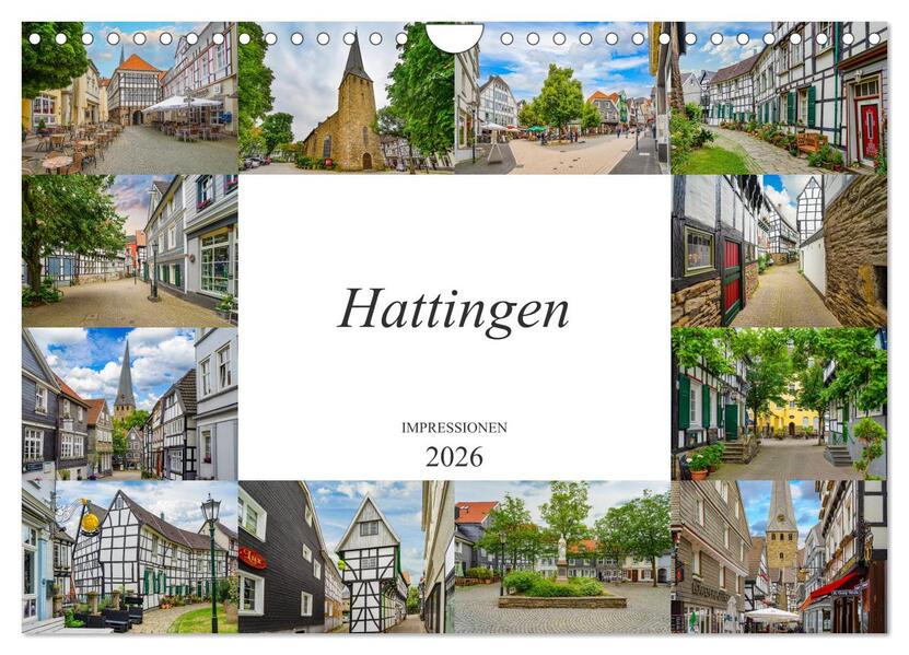 Hattingen Impressionen (Wandkalender 2026 DIN A4 quer) CALVENDO Monatskalender