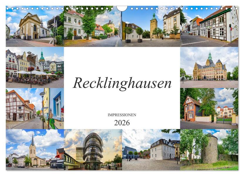 Recklinghausen Impressionen (Wandkalender 2026 DIN A3 quer) CALVENDO Monatskalender