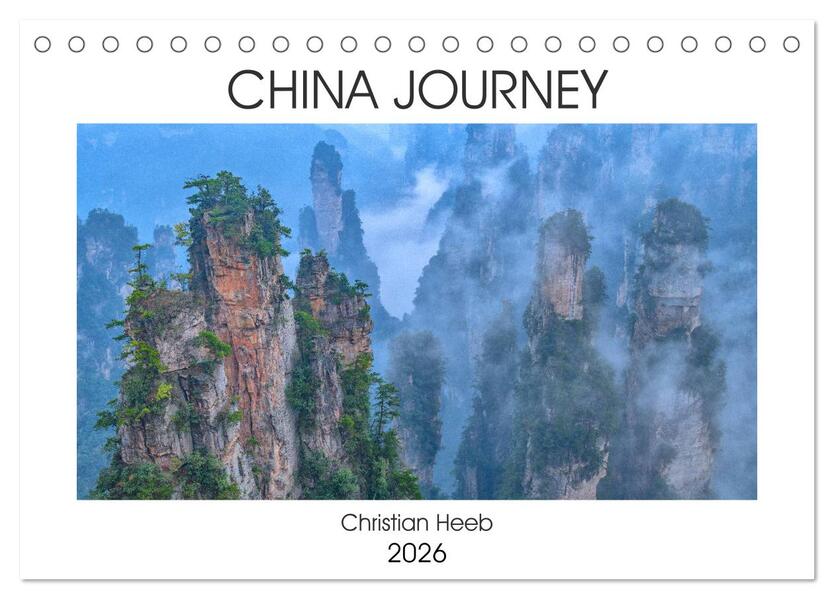 China Journey (Tischkalender 2026 DIN A5 quer) CALVENDO Monatskalender