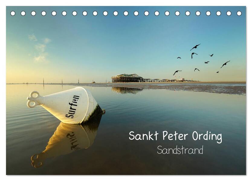 Sankt Peter Ording Sandstrand (Tischkalender 2026 DIN A5 quer) CALVENDO Monatskalender