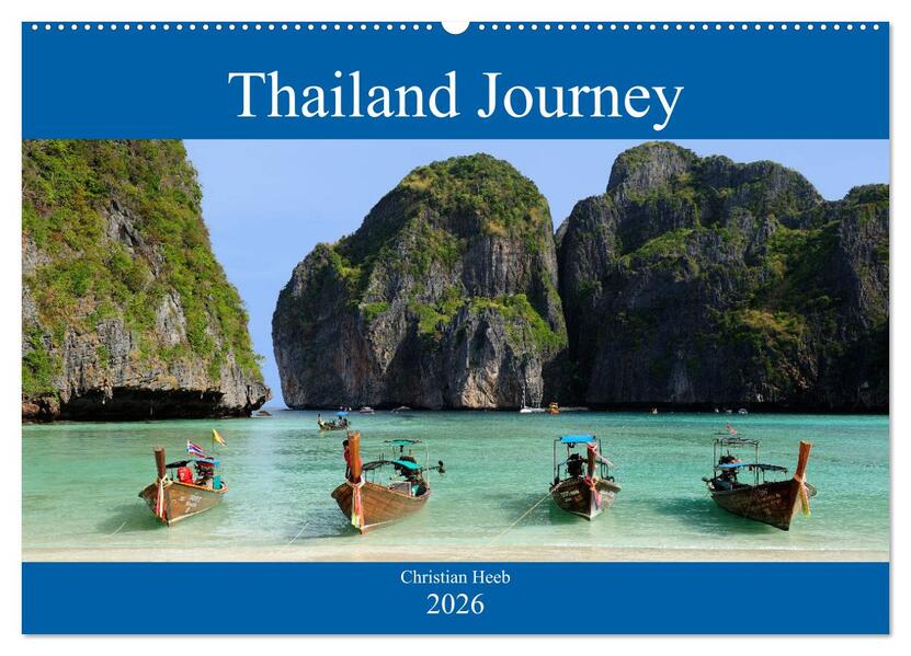 Thailand Journey (Wandkalender 2026 DIN A2 quer) CALVENDO Monatskalender