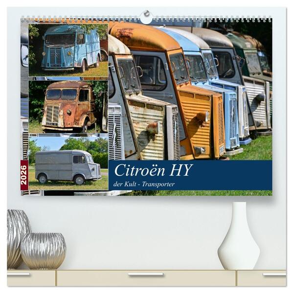 Citroën HY der Kult -Transporter (hochwertiger Premium Wandkalender 2026 DIN A2 quer) Kunstdruck in Hochglanz
