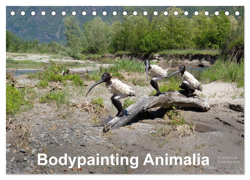 Bodypainting Animalia (Tischkalender 2026 DIN A5 quer) CALVENDO Monatskalender