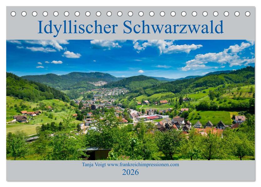 Idyllischer Schwarzwald (Tischkalender 2026 DIN A5 quer) CALVENDO Monatskalender