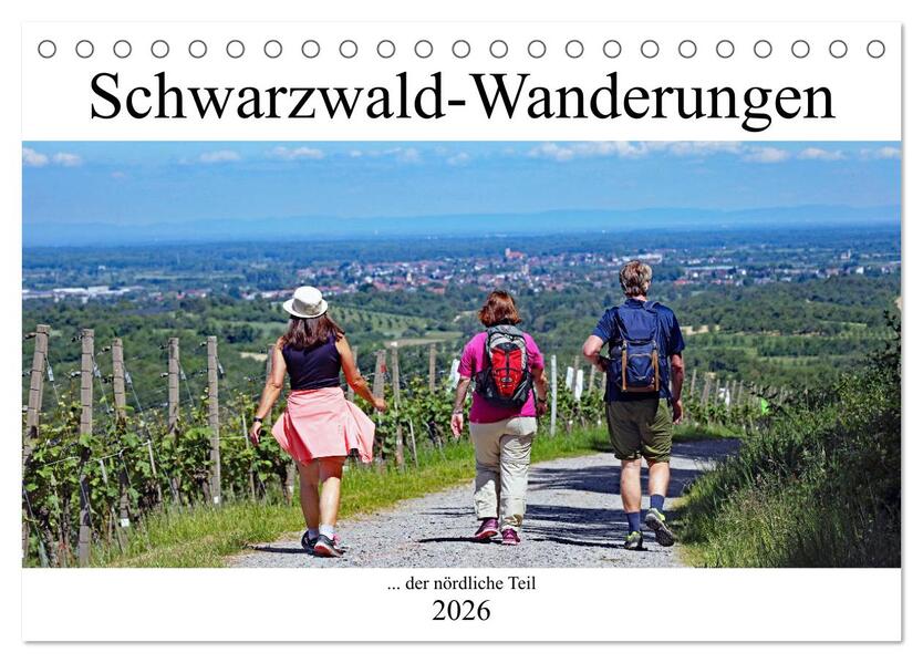 Schwarzwald-Wanderungen (Tischkalender 2026 DIN A5 quer) CALVENDO Monatskalender
