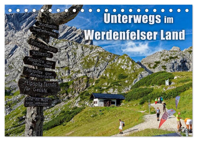 Unterwegs im Werdenfelser Land (Tischkalender 2026 DIN A5 quer) CALVENDO Monatskalender