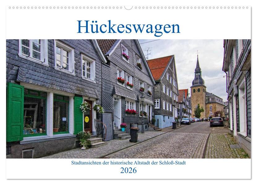 Stadtansichten Hückeswagen (Wandkalender 2026 DIN A2 quer) CALVENDO Monatskalender