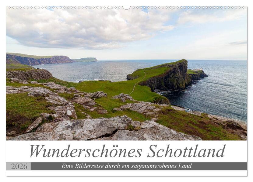 Wunderschönes Schottland - Bilderreise durch ein sagenumwobenes Land (Wandkalender 2026 DIN A2 quer) CALVENDO Monatskalender