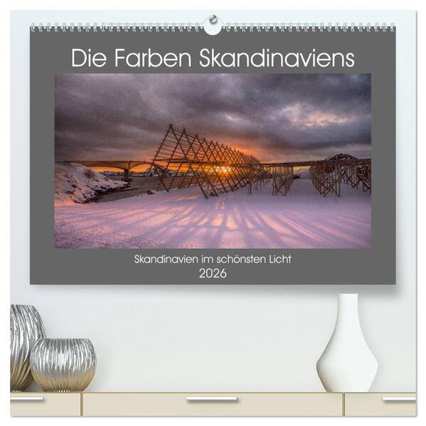 Die Farben Skandinaviens (hochwertiger Premium Wandkalender 2026 DIN A2 quer) Kunstdruck in Hochglanz