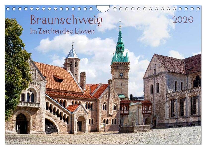 Braunschweig Im Zeichen des Löwen (Wandkalender 2026 DIN A4 quer) CALVENDO Monatskalender