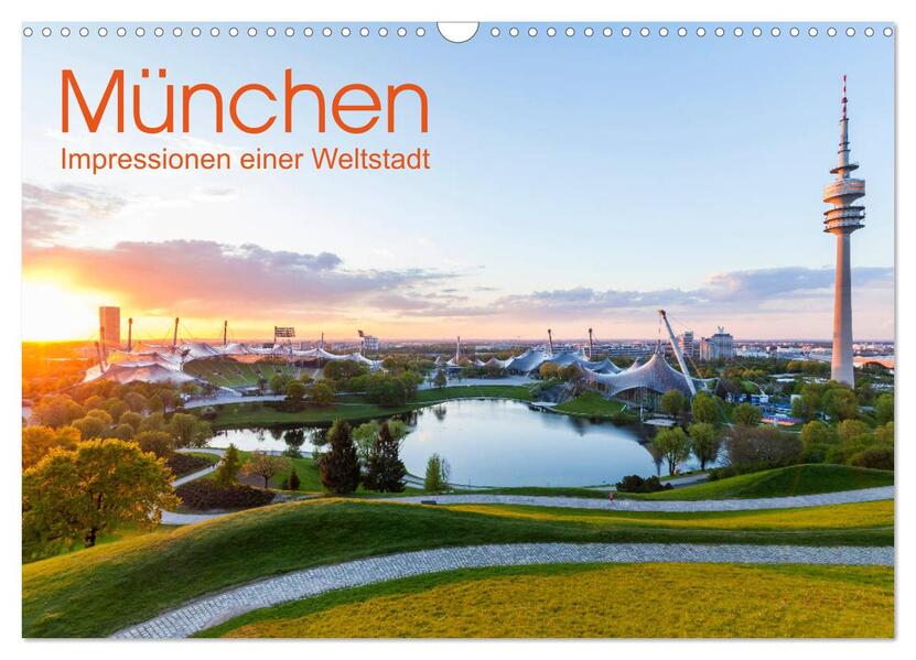 MÜNCHEN Impressionen einer Weltstadt (Wandkalender 2026 DIN A3 quer) CALVENDO Monatskalender