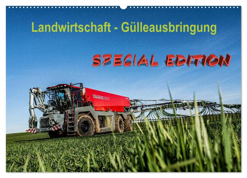 Landwirtschaft - Gülleausbringung (Wandkalender 2026 DIN A2 quer) CALVENDO Monatskalender