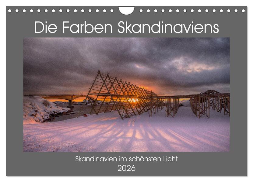 Die Farben Skandinaviens (Wandkalender 2026 DIN A4 quer) CALVENDO Monatskalender