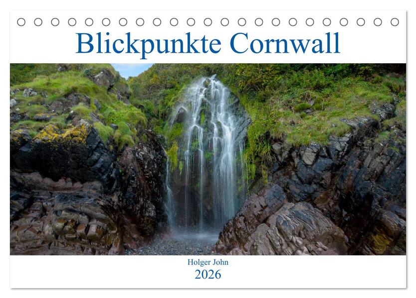 Blickpunkte Cornwall (Tischkalender 2026 DIN A5 quer) CALVENDO Monatskalender