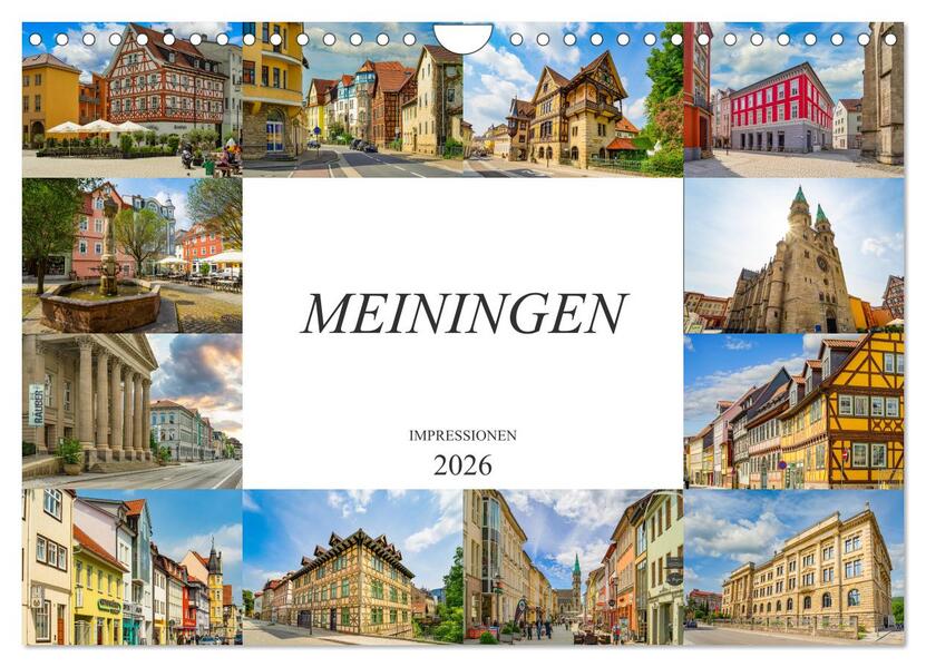 Meiningen Impressionen (Wandkalender 2026 DIN A4 quer) CALVENDO Monatskalender