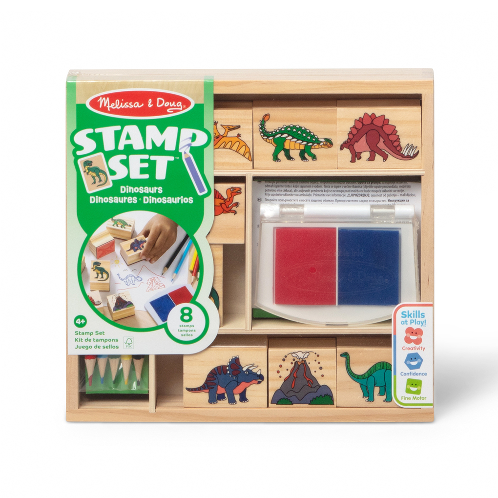 MAC Dinosaurier Holzstempelset