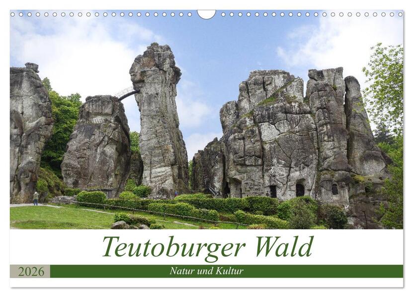 Teutoburger Wald - Natur und Kultur (Wandkalender 2026 DIN A3 quer) CALVENDO Monatskalender
