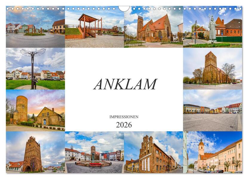 Anklam Impressionen (Wandkalender 2026 DIN A3 quer) CALVENDO Monatskalender