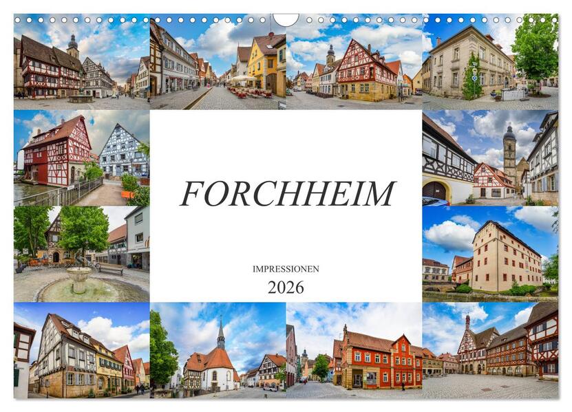 Forchheim Impressionen (Wandkalender 2026 DIN A3 quer) CALVENDO Monatskalender
