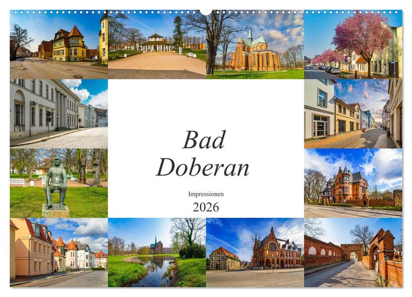 Bad Doberan Impressionen (Wandkalender 2026 DIN A2 quer) CALVENDO Monatskalender