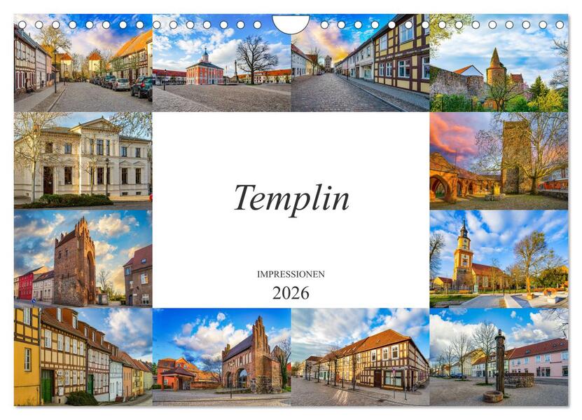 Templin Impressionen (Wandkalender 2026 DIN A4 quer) CALVENDO Monatskalender