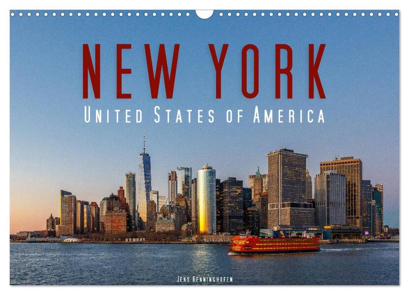 New York - United States of America (Wandkalender 2026 DIN A3 quer) CALVENDO Monatskalender