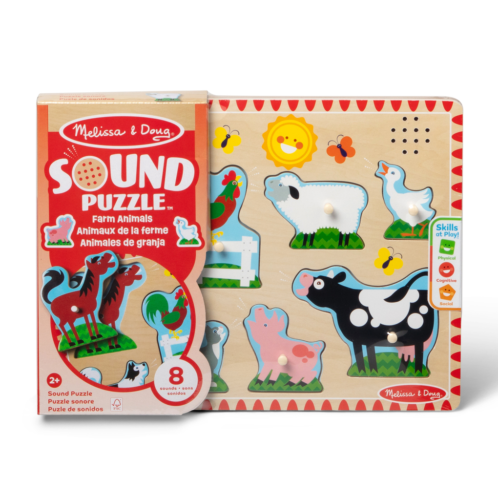 MPZ Bauernhoftiere Sound Puzzle
