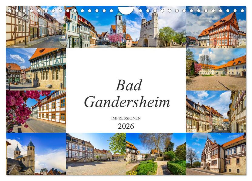 Bad Gandersheim Impressionen (Wandkalender 2026 DIN A4 quer) CALVENDO Monatskalender