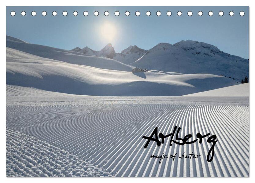 Arlberg - magic of winter (Tischkalender 2026 DIN A5 quer) CALVENDO Monatskalender