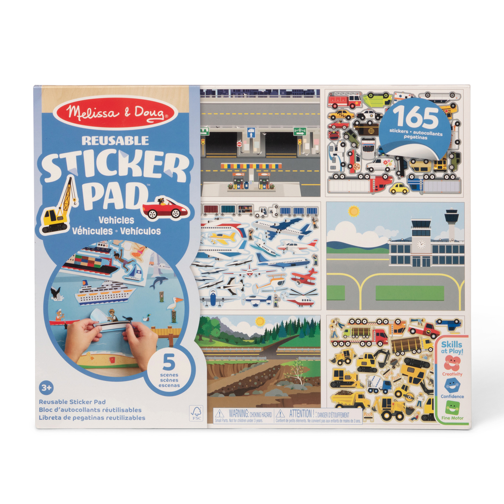 MAC Wiederverwendbares Stickerbuch Fahrz