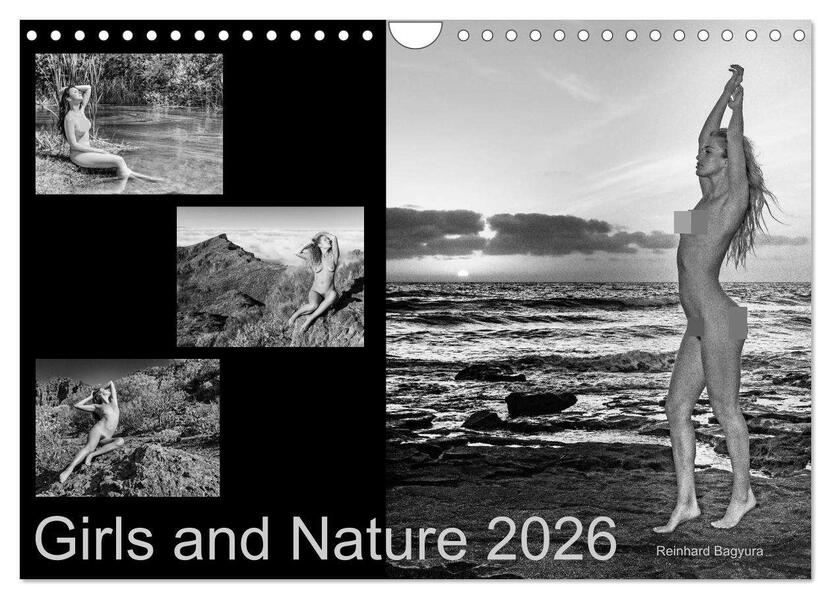 Girls and Nature (Wandkalender 2026 DIN A4 quer) CALVENDO Monatskalender