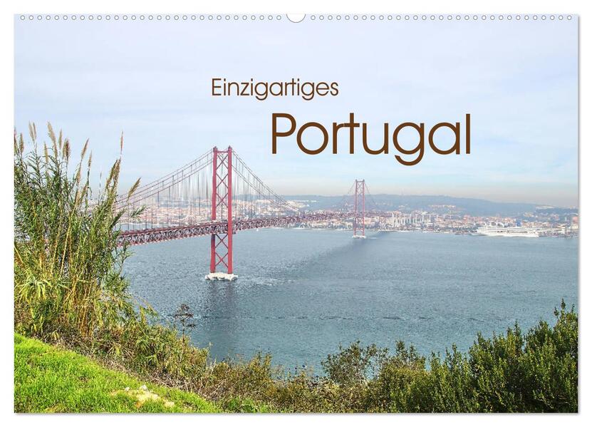 Einzigartiges Portugal (Wandkalender 2026 DIN A2 quer) CALVENDO Monatskalender