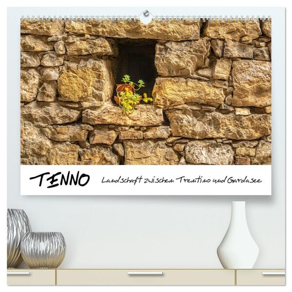 Tenno - Landschaft zwischen Trentino und Gardasee (hochwertiger Premium Wandkalender 2026 DIN A2 quer) Kunstdruck in Hochglanz