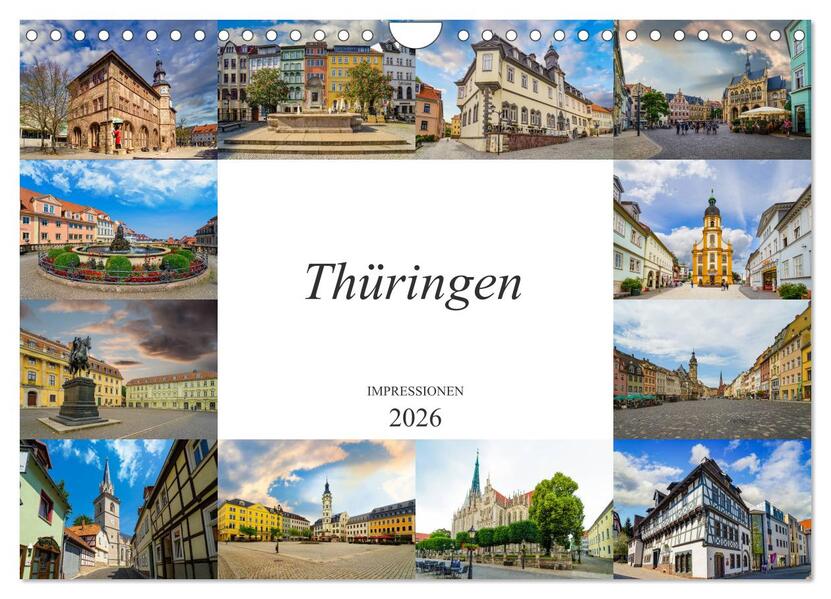Thüringen Impressionen (Wandkalender 2026 DIN A4 quer) CALVENDO Monatskalender