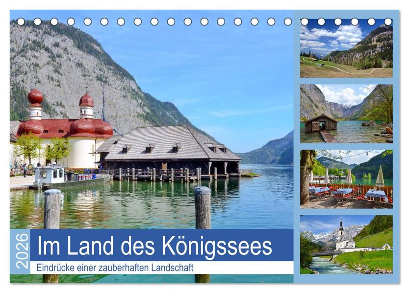 Im Land des Königssees (Tischkalender 2026 DIN A5 quer) CALVENDO Monatskalender