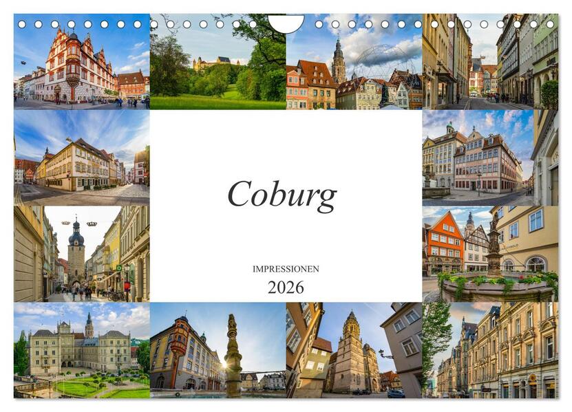 Coburg Impressionen (Wandkalender 2026 DIN A4 quer) CALVENDO Monatskalender