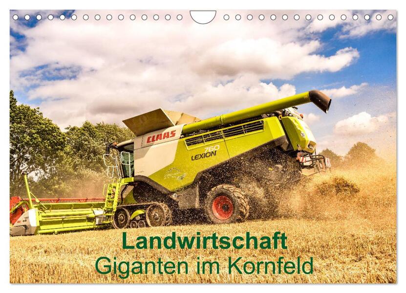 Landwirtschaft - Giganten im Kornfeld (Wandkalender 2026 DIN A4 quer) CALVENDO Monatskalender