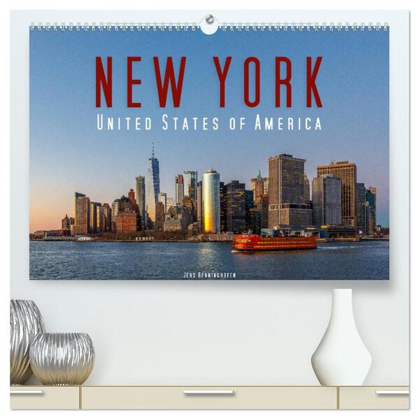 New York - United States of America (hochwertiger Premium Wandkalender 2026 DIN A2 quer) Kunstdruck in Hochglanz