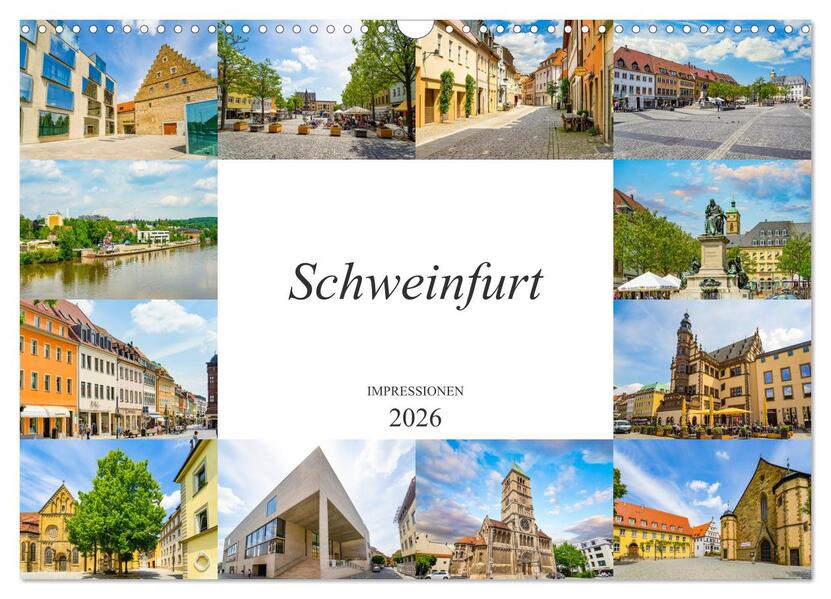 Schweinfurt Impressionen (Wandkalender 2026 DIN A3 quer) CALVENDO Monatskalender