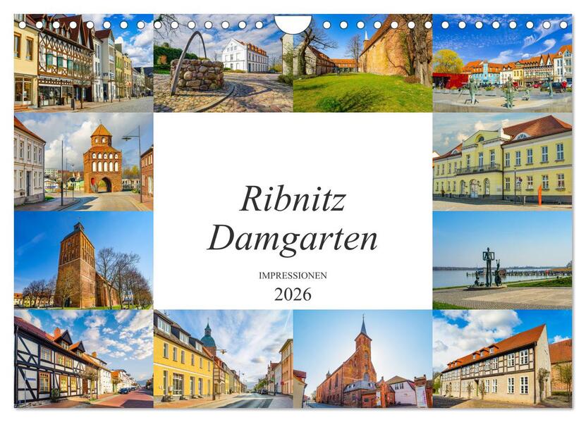 Ribnitz Damgarten Impressionen (Wandkalender 2026 DIN A4 quer) CALVENDO Monatskalender