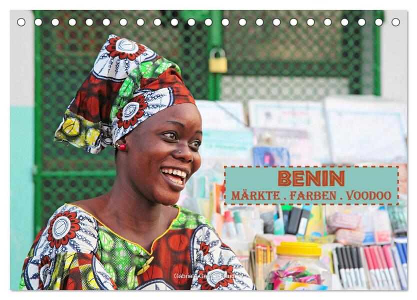 Benin Märkte Farben Voodoo (Tischkalender 2026 DIN A5 quer) CALVENDO Monatskalender